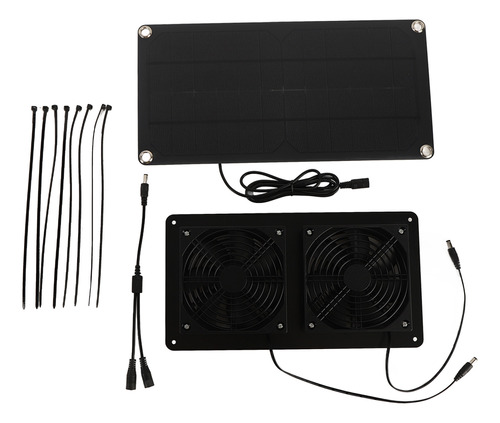 Kit De Ventilador Solar De 12v 20w De Silicio Monocristalino