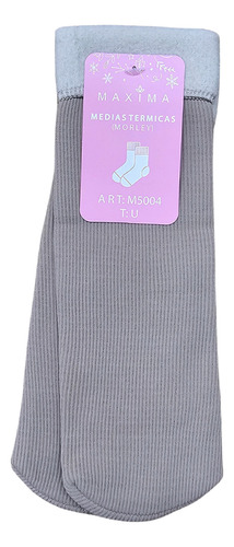 Pack X 2 Pares De Soquetes Térmicos Morley C/ Frisa Abrigo Piel Liso Único