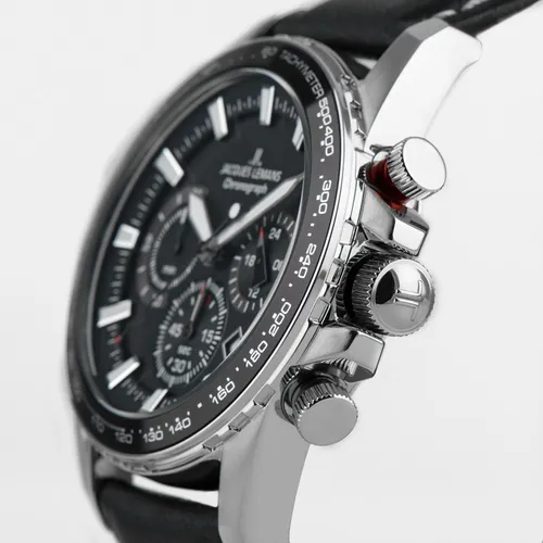 Reloj Jacques Lemans 1 2099a Liverpool Cron grafo negro Cuotas