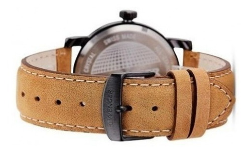 Imagen 4 de 8 de Reloj Wenger Urban Metropolitan Correa Cuero Marrón