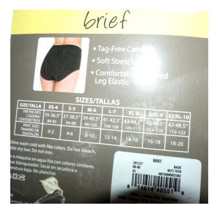 Pantaletas De Colores Y Stretch Talla 10 (38/40) Secret Trea
