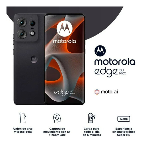 Motorola Moto Edge 50 Pro 5g 12gb Ram 512gb Dual Sim Con Accesorios Cargador Completo Y Funda Nfc Nuevos Qualcomm Snapdragon 7 Gen 3 Octa-core Negro