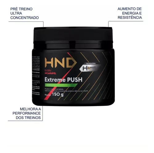 Pre Treino Extreme Push Hnd 150g - Hinode Original C/ Nota F