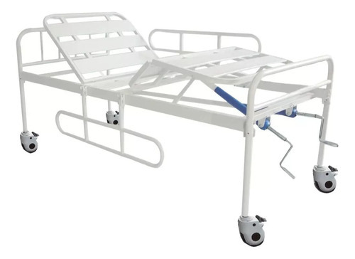 Cama Hospitalar Motorizada 2 Mov Extra Luxo 2,10m + Colchão Cor Branco