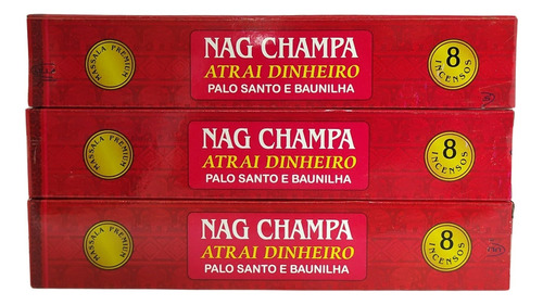 Incenso Massala Nag Champa Shakunthala Escolha Seu Aroma 3un Fragrância Palo Santo E Baunilha