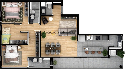Imagem 14 de 14 de Apartamento A Venda No Bairro Água Verde Em Curitiba - Pr. - Ap-1653-1