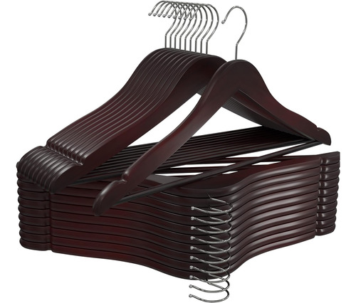 Perchas De Madera Premium Utopia Home 20 Unidades - Perchas