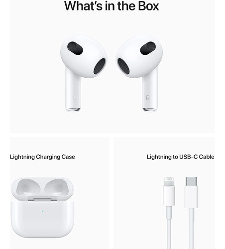 Auriculares Inalámbricos Apple AirPods (tercera Generación),