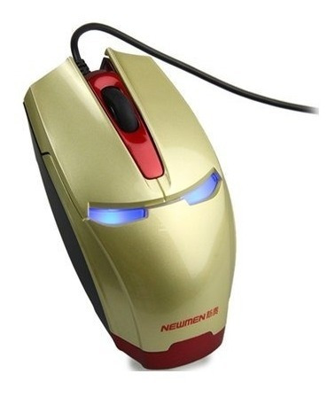 Newmen Mouse Gamer Óptico Iron Man 1000dpi Usb Ms-306ou