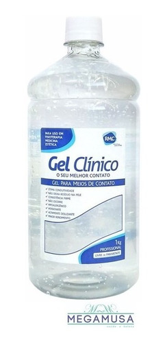 Imagem 1 de 3 de Gel Condutor Incolor Para Ultrassom, Tens, Fes.. Frasco 1kg