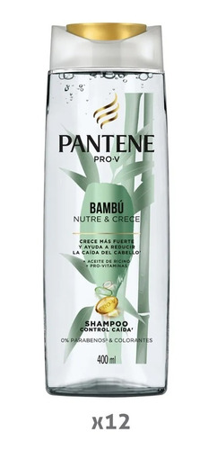 Pack De 6 Shampoo Pantene Pro-v Bambu 400 Ml