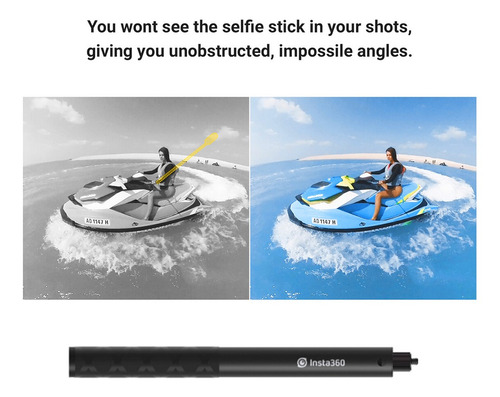 Insta360 - Palo Para Selfie Invisible (1/4 , 28 Cm A 120 Cm)
