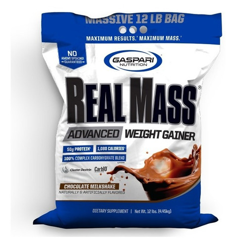 Proteina Gaspari Nutrition Real Mass Advanced 12 Libras