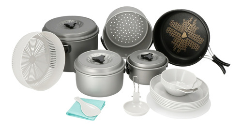 Set De Cocina Premium 6/p Gris Doite