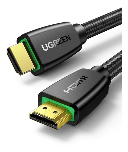 Cable Hdmi 2.0 Ugreen Uhd 4k 60hz Alta Velocidad 18 Gbps 2m