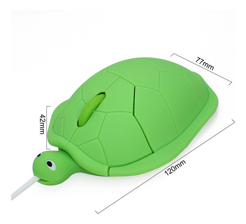 Generic Ratón Con Cable En Forma De Tortuga: Bonito,