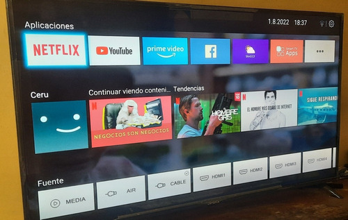 Imagen 5 de 5 de Televisor Smarttv 4k Aiwa 50 Pulgadas. Modelo Aw50b4k