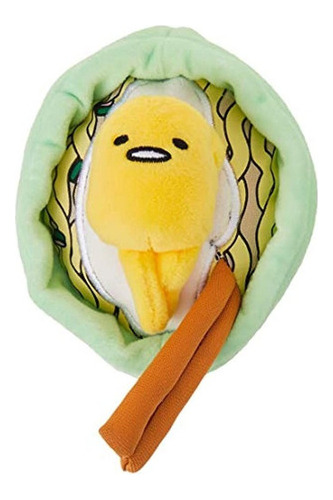 Gund Sanrio Gudetama Lazy Egg Noodle Bowl Con Palillos Felpa