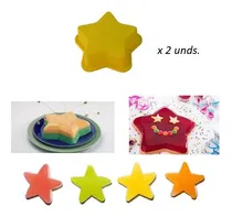 Comprar Molde De Silicón Estrellas Velas Jabones Repostería