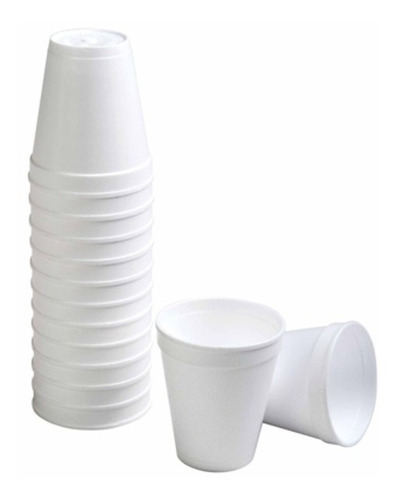 Vaso Termico Descartable Telgopor 180 Cm3 (100 Unidades)