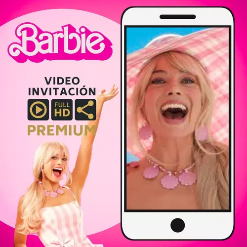 Como hacer Invitación cumpleaños de la barbie en el celular