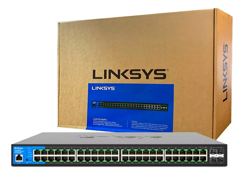 Switch Linksys 48p Gigalan + 4 Sfp Poe 740w Lgs352mpc