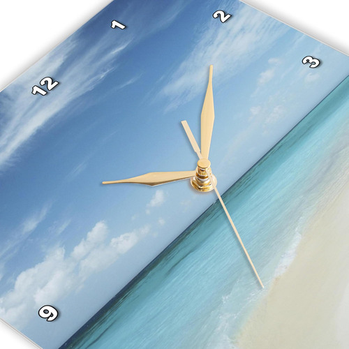 3drose Dpp__1 El Reloj De Pared De Playa Perfecto, 10 Por 10