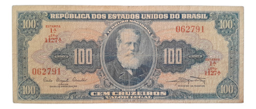 Brasil Billete 100 Cruzeiros Año 1961 P#170a