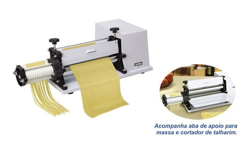 Cilindro Laminador Massa Pão Pizza 30cm Elétrico C Talharim
