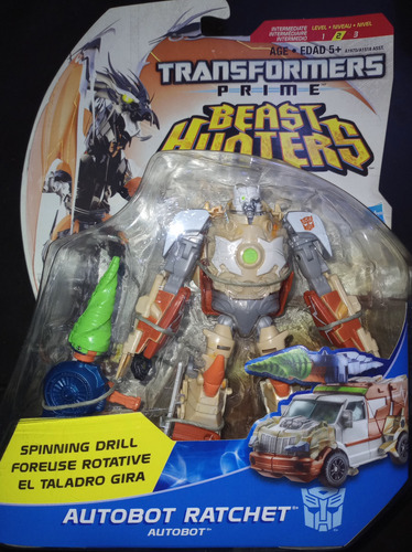 Transformers Prime Beast Hunters Autobot Ratchet Deluxe Clas (Usado)
