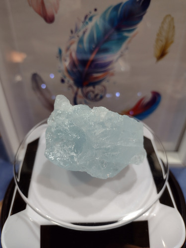Piedra Natural Aguamarina( Calidad Superior 80 Grs, 6 Cm)