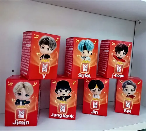 Boneco Jimin Feliz Bts Tinytan Bt21 Mc Donalds 2025 Kpop