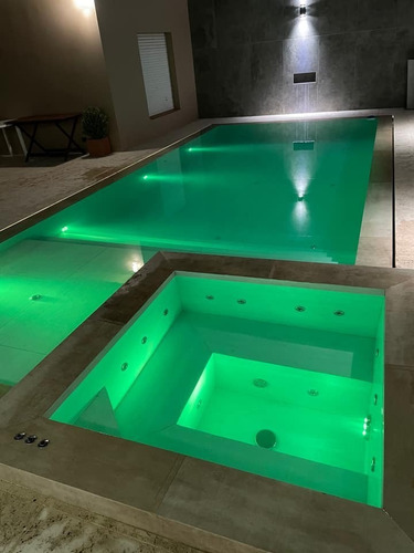 Imagen 8 de 10 de 2 Luz Pileta 20w Rgb + Fuente + Controlador