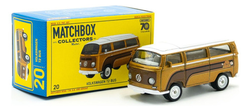 Matchbox Kombi T2 Volkswagen Bus Collectors Premium 70 Anos