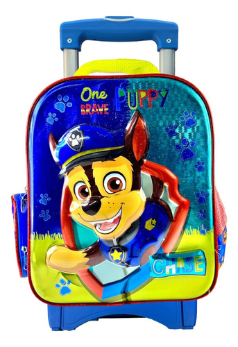 Kit Mochila Paw Patrol Chase Ruedas Lonchera Lapicera Origin