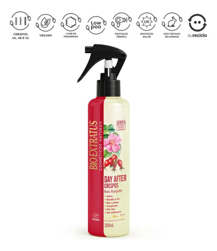Kit Crespos Bio Extratus Rosa Mosqueta E Abacate 6 Itens
