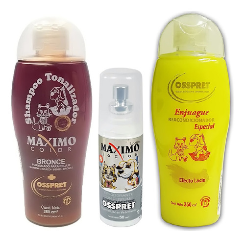 Set Osspret Shampoo Bronce, Crema De Enjuague Y Perfume.