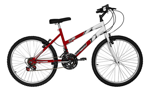 Bicicleta Feminina Aro 24 Aço Carbono 18 Velocidades + Nf