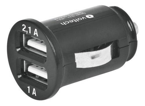 Cargador Usb Para Automóvil, 1 Y 2.1 A, Voltech 48362