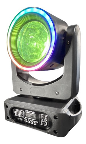 Kit 2 Mini Moving Head Globo Rgbw 100w + Borda Led
