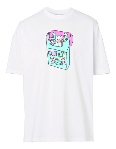 Playera Camiseta Caja De Dulces  Candy Aesthetic Colores 