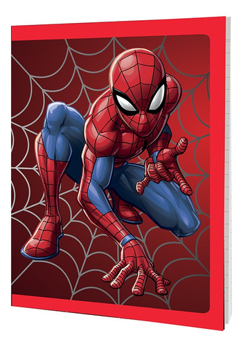 Cuaderno T/ Flexible 16x21 Spiderman 48 Hojas Rayada Mooving Color Modelo 5