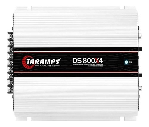 Modulo Taramps Ds800x4 Amplificador 800w 2 Ohms Ds 800x4 Potencia 800 4 Canais Som Automotivo