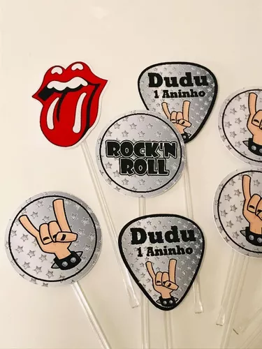 45 Tags Toppers Doces Docinho Rock N Roll