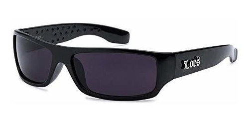 Gafas De Sol - Locs Sunglasses Hardcore Black Dark Lens 103 