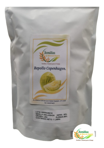 Semilla De Repollo O Col Copenhagen Bolsa De 1 Lb