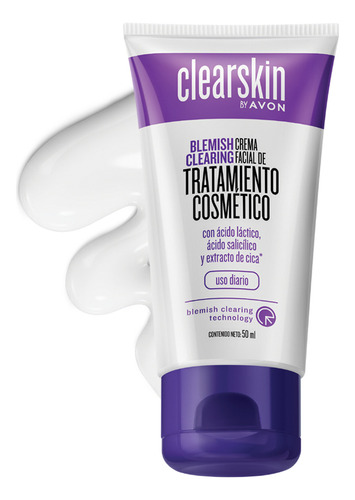 Loción Clearskin Crema Facial de Tratamiento Cosmético Blemish Clearing Clearskin día/noche para piel grasa de 50mL/50g 18+ años