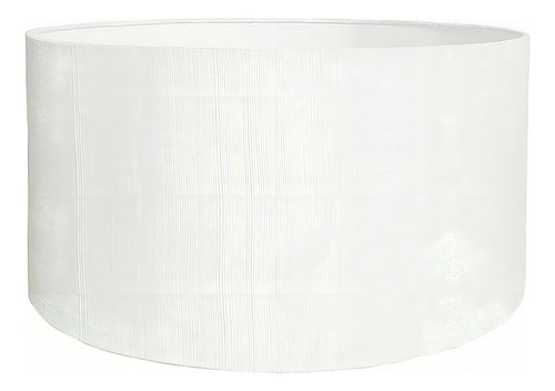 Cúpula Cilíndrica 40cm X 40cm X 20cm Branca Para Abajur