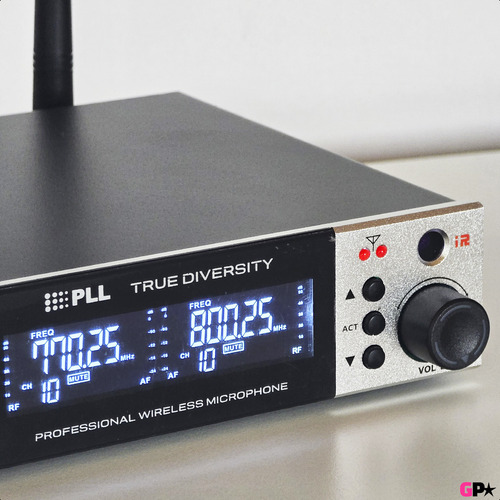 Sistema Profesional Microfono Inalambrico Uhf Fm Doble Mano