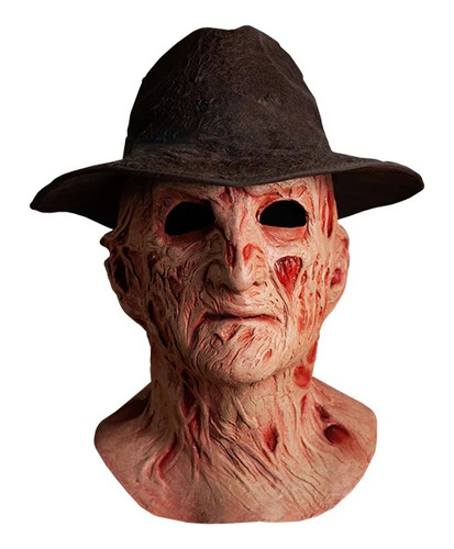 Mascara Freddy Krueger C/ Sombrero Fedora Original Halloween
